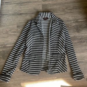 Penn Wright Mason light weight blazer grey and white stripe